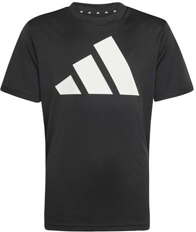 adidas Unisex Kinder Train Essentials Big Logo Shirt, Black/White, 9-10 Years