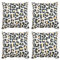 Icon Kissen, 4er Pack, Boho Kollektion, Drinnen und Draußen Stoff, Leopard Muster, 43cm x 43cm, Wasserabweisendes Kissen, Terrasse, Garten, Gartenmöbel