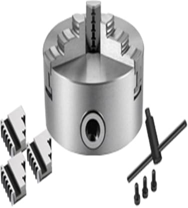 Drehbank-Lagerfutter, K11 Drehfutter, 3 Backen, manuell, selbstzentrierend, K11-100, K11-125, K11-160, K11-200, mit Befestigungsschraube for Schleifen, Fräsen, Drehen(K11-200)