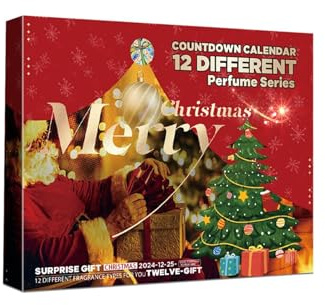 Mini Parfüm Adventskalender Damen, Parfum Adventskalender 2025, Parfum Woman, 12 Teiliger Eau de Parfum, Enthält fruchtige, Natürliche Eleganz, Holzige und Blumige Akkorde