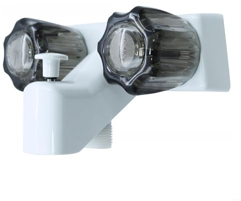 Robinet de douche compact avec deux poignées, robinets de douche pour camping-car, remorque et salle de bains de camping-car (B)