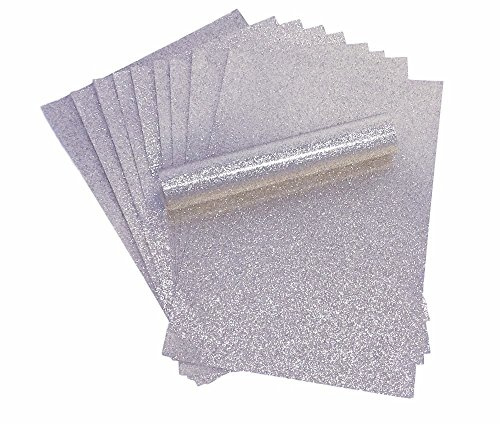 A4 Papier Glitzer, silber Sparkly Soft Touch Fusselfreier Dick 150 gsm Papier Pack 20 Blatt