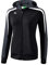 Erima Damen Liga Line 2.0 Trainingsjacke mit Kapuze, Schwarz/Weiß/Dunkelgrau, 44 EU