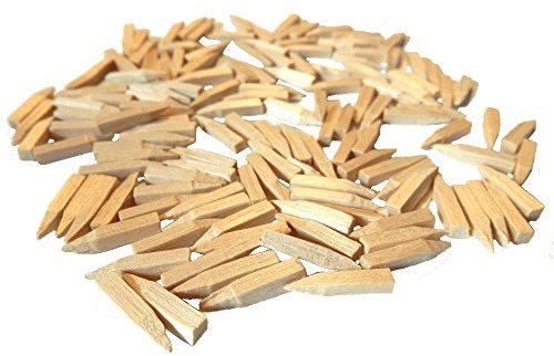 CSB-Center 120 Holzstifte, Befestigung von Stuhlgeflecht, für Thonet Freischwinger und weitere (4 x 4 x 20 mm)