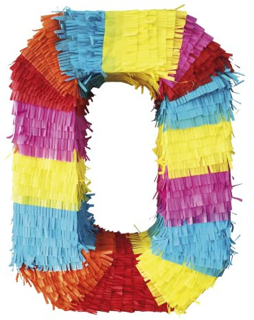 Pinata Zahlen 0-9 Kinder Geburtstag Schlag-Pinata 50 x 35 x 8cm Dekoration Geburtstagsdeko (0)