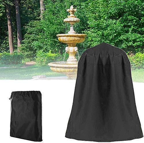 ELR Abdeckung für Gartenbrunnen für den Außenbereich, wasserdicht, staubdicht, Schutzhülle für Winterterrasse, Springbrunnen, Statue, Wasserspiele, 121,9 x 172,7 cm, Springbrunnen-Statue, Abdeckung