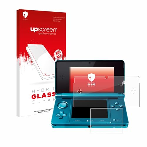 upscreen Protection Écran Verre pour Nintendo 3DS | Clair Protection d'écran Made in Germany Glass-Plastique 9H Dureté Film Protecteur Vitre Transparent