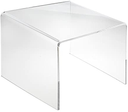 EH Design Acrylglas Beistelltisch mit zwischenablage I Couchtisch Acrylglas, Mini Nachttisch, Mini Tisch, Material stärke 8mm, transparentes XT Marken Acrylglas (47 x 37.5 x 30 cm)