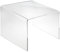 EH Design Acrylglas Beistelltisch mit zwischenablage I Couchtisch Acrylglas, Mini Nachttisch, Mini Tisch, Material stärke 8mm, transparentes XT Marken Acrylglas (47 x 37.5 x 30 cm)