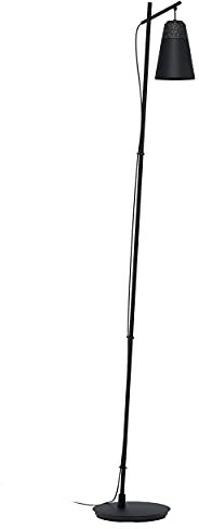 EGLO Stehlampe Canterras, 1 flammige Stehleuchte, Standleuchte aus Terrazzo in Grau Weiß, Metall in Schwarz, Wohnzimmerlampe, Lampe mit Tritt-Schalter, E27