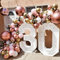 Luftballons Girlande Rosegold, 148 Stück Party Dekoration Set, Metallic Ballon,Ballonkette, Luftballons Hochzeit Dekorationen,Luftballons Geburtstag Party,Baby Shower,Junggesellenabschied
