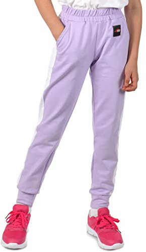 KMISSO Kinder Mädchen Stoff Freizeit Hose Sporthose 30358 Lila 146