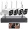 VisorTech Kamera Set: Funk-Überwachungssystem mit HDD-Rekorder & 4 IP-Kameras, 2K+ und App (Überwachung Set, CCTV, Alarm Bewegungsmelder)