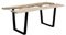 treesure Esstisch, hochwertiger Massivholz, Eichentisch, Küchentisch, Bürotisch, Schreibtisch, Speisetisch, echte Baumkante, mit Bio Öl, Baumkantentisch, Glas, Eiche, Tisch