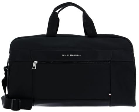 Tommy Hilfiger Herren Weekender Reisetasche TH Casual Weekender Handgepäck, Schwarz (Black), Einheitsgröße