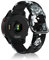 SeNool 18mm Bracelet pour Huawei Watch GT 4 41mm/Garmin Venu 3S/Venu 2S, Silicone Bande Band pour Garmin Forerunner 265S/Forerunner 255S Music/Vivoactive 4S 40mm/Vivomove 3S 39mm - Graue Blume