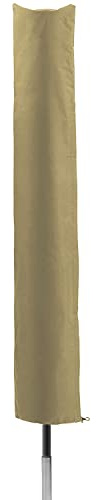 PATIO PLUS Parasol Cover, Garden Umbrella Covers 153 * 30 * 30cm Waterproof 600D Oxford Fabric PVC Coating, Beige