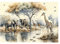 WallArena - Vlies Fototapete Kinderzimmer 416x254 cm Dschungel Tiere Wald Safari Babyzimmer Kinder Mädchen - Fototapeten Tapeten für Kinder Kindertapete - Vliestapete Wandtapete Tapete 3D Effekt