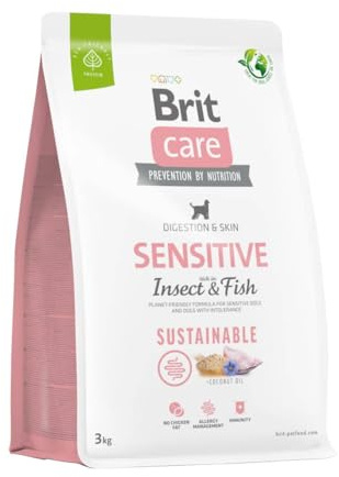 BRIT Care Dog Sustainable Sensitive Insect & Fish Dry Dog Food 3 kg