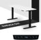 boho office® Höhenverstellbarer Schreibtisch 150 x 60 cm - Elektrisch stufenlos, 2 Motoren, 2-Fach Teleskop, Kollisionsschutz, USB-Anschlüsse - Homedesk Eco Schwarz inkl. Tischplatte in Weiß
