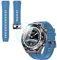 GIOPUEY Correas Compatible con Huawei Watch Ultimate, [2 in 1] TPU Silicona La Correa + 3 Piezas Protector de Pantalla, [Resistente al Desgaste] [Transpirable] Pulsera - Azul