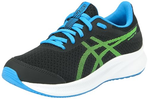 ASICS Jungen Patriot 13 Ps Sneaker, Schwarz Grün Black Electric Lime, 33 EU