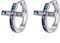 YFN Kreuz Reif Ohrringe Sterling Silber Abalone Schale Kreuz Reif Ohrringe Religiöser Schmuck Christen Geschenke für Damen Herren