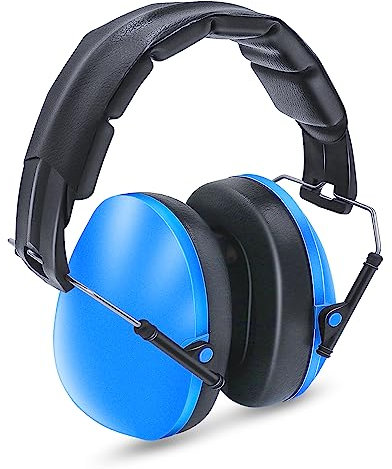 Lookka Proteccion Auditiva Niños, Con Diadema Ajustable, Compacto y Plegable Protectores Auditivos Ruido para Estudiar para Bebé Nené Infante