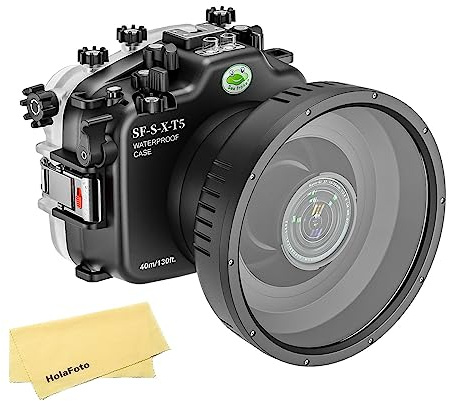 Seafrogs Underwater Housing For Fuji Xt5 [40M/130F] Waterproof Diving Camera Case For Fujifilm Xt5 +Short Lens 10-24Mm F/4 R, 16-50Mm F3.5-5.6,Xf 56Mm F/1.2 R