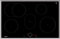 NEFF T58SHF1L0, N 70, Induktionskochfeld, autarkes Glaskeramik-Kochfeld 80 cm breit, Twist Touch, Home Connect, Smart Hood Automatic, Powerstufe, aufliegend, Schwarz
