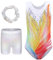 Happy Cherry Turnanzug Mädchen Ärmellos Akrobatik Anzug Kinder Leotard Gymnastics Klassisch Gymnastikanzug mit Haarband und Shorts 5-6 Jahre