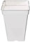 GROWMANIA Pack 5 Macetas Blancas Cuadradas para Plantas 7L - Cinco Maceteros de Plástico para Flores 20x20x27 cm