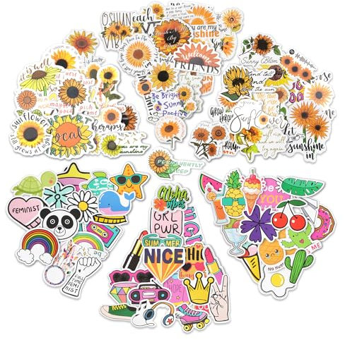 100 Stücke Aufkleber, Aufkleber Auto, Wasserdicht Vinyl Stickers Decals für Fahrrad Motorrad Graffiti Skateboard Laptop Computer Gepäck, Jungen und Mädchen, Geschenk für Jugendliche Erwachsene
