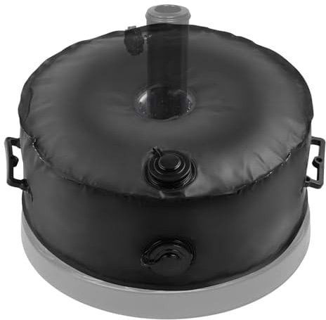 SRIMMIT 1Pc Bolsa para Peso Base de Sombrilla de hasta 23 kg de Agua, con 2 Asas de Transporte Duradero, Peso Base Parasol Agua portatil para 3,15in de diámetro Exterior Jardín terraza Offset Soporte