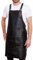 REDSALT® Premium Lederschürze 100% Rindsleder 84x62cm Crossback schwarz | Profi BBQ Grillschürze | Arbeitsschürze Küche Gastronomie Bar Barista | Kochschürze Küchenschürze Schürze Geschenke für Männer