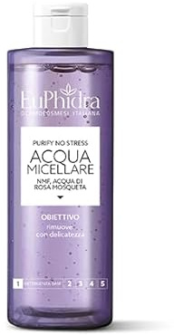 Euphidra Acqua Micellare Purify No Stress Con Mnf- Acqua Di Rosa Mosqueta Rimuove Con Delicatezza 200 ml