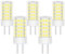 TRIJZHOU LED GY6.35 4W Lampe Äquivalent 40W 50W Halogenlampe AC DC 12V Bi-Pin Sockel Mini Glühbirnen Kaltweiß 6000K 5 Stück [MEHRWEG]