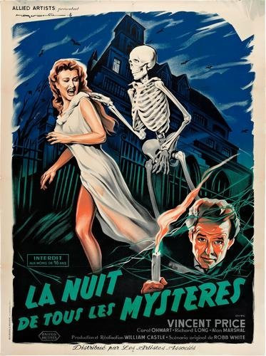 A4206 Poster House On Haunted Hill, 28 x 43 cm