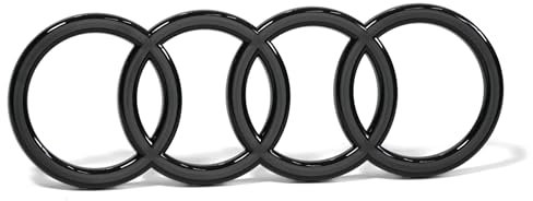 Audi 85E853605A716 Ringe Kühlergrill Emblem Logo, anthrazit *** für Facelift ab Modelljahr 2024 ***