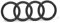 Audi 85E853605A716 Ringe Kühlergrill Emblem Logo, anthrazit *** für Facelift ab Modelljahr 2024 ***