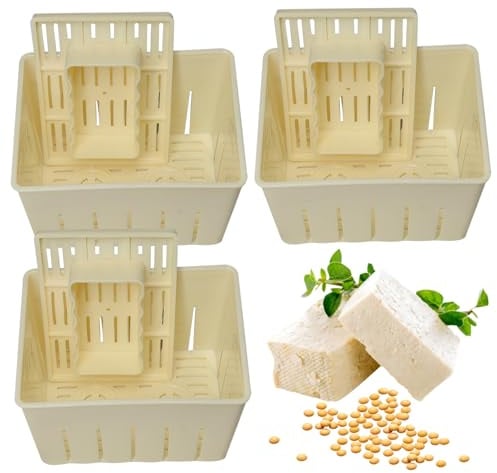 Ostform, tofu -tillverkare, tofu pressform (3 st) DIY hemlagad tofu maker pressande mögel kit köksverktyg, trasa som inte ingår för hem