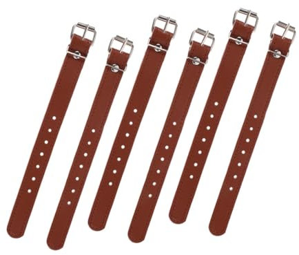 BCOATH 3paare Fahrradgurt Aus Leder Für Vorderseite-körbe Verstellbare Gurte Für Fahrradkörbe Und Roller Robustes Zubehör Mit Exquisiter Optik Und Einfachem Anbringen