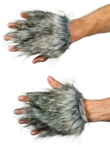 Handschuhe Wolf grau one Size