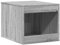 vidaXL Katzenklo Schrank, Katzenschrank Katzentoilette, Beistelltisch Katzenhaus, Katzenmöbel Verstecktes Design, Grau Sonoma Holzwerkstoff