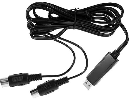 UPKOCH 2m Klaviertastatur-adapterkabel Midi-kabelkonverter Usb-ein- Ausgang Für Pc Laptop Mit Integriertem Treiber Kompatibel Mit Windows Xp Vista Und Os x