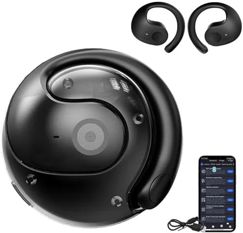 Hy-Undai Hy-T26 Pro Language Translator, Hy-Undai Earbuds Wireless Bluetooth Translation Earbuds,Translation Earbuds Real Time, Supports Over 75 Different Languages ,Portable Translator Device(Beige)