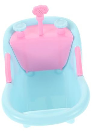 BESTonZON Mini Bañera Para Casa De Muñecas Accesorio De Baño Miniatura Juguete De Baño Para Muñecas Bañera Pequeña Para Rol