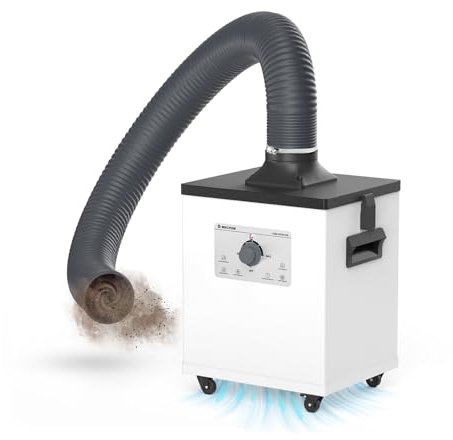 Mecpow 150W Lötrauchabsaugung 258m³/h Starke Absaugung Geruch Rauch Reiniger mit 3 Schichten Filtersystem für Laser-Markierung Rauch, 3D-Druck Schweißen, DIY Löten Rauch