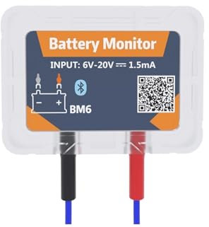 Battery Tester, BM6 Bluetooth 4.0 Car Battery Monitor 12V Battery Tester Charging Cranking Test Battery Analyzer APP