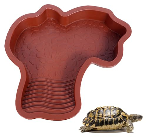 Grande Piscine pour Tortue,Bac De Bain pour Nourriture Et Eau,Bassin pour Reptiles pour Serpent,Grande Écuelle À Eau pour Reptiles,Kiuiom
